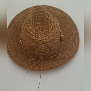 PRIMRK Tan Woven Women's Hat. OS